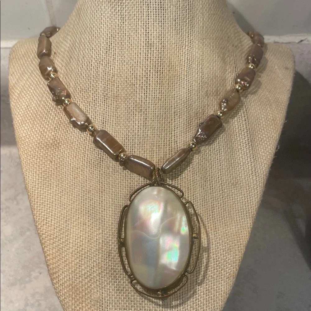 Vintage Pearl & Gold Necklace